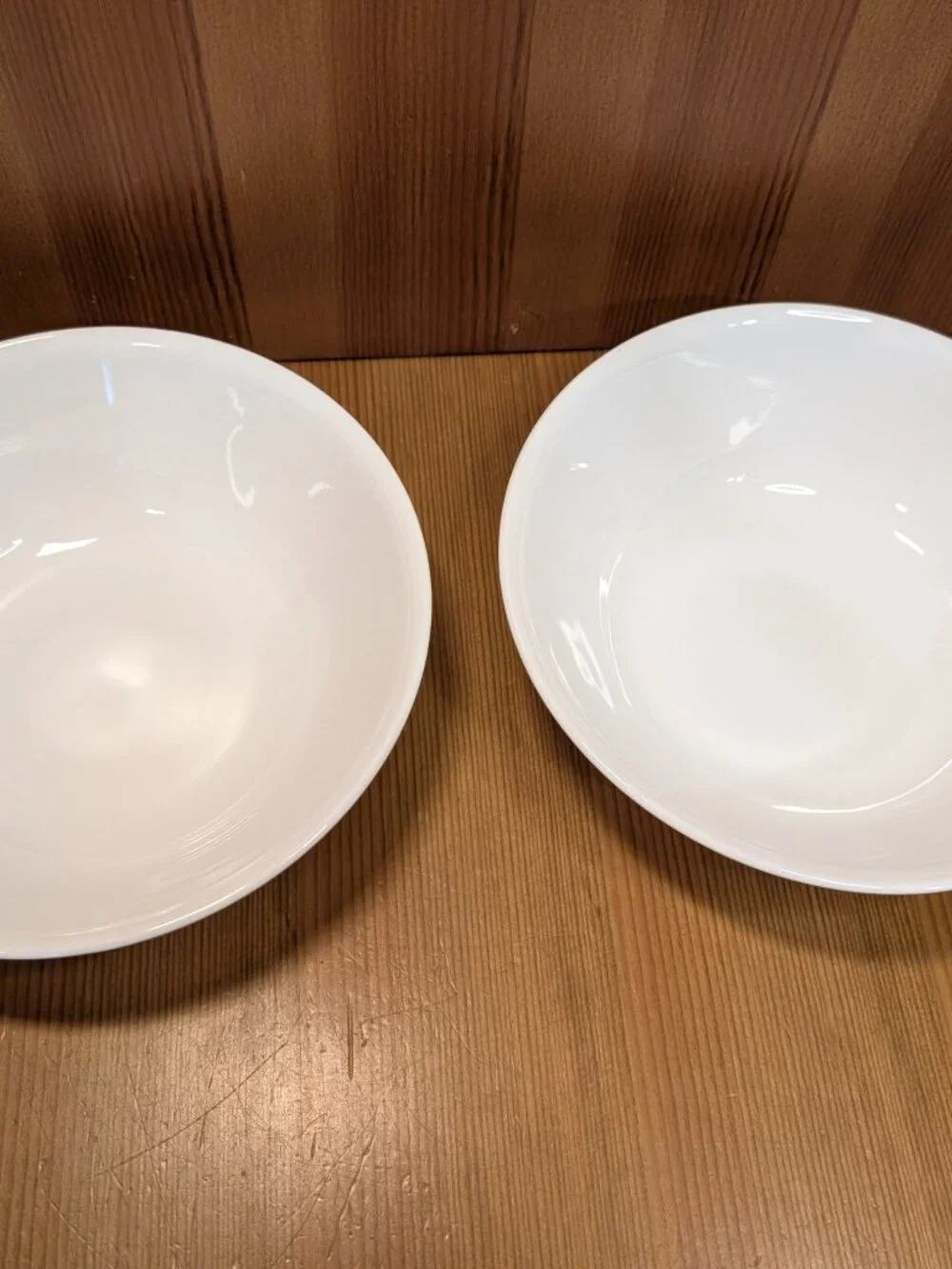Set of 2 Corelle WINTER FROST WHITE Pattern 8 1/2